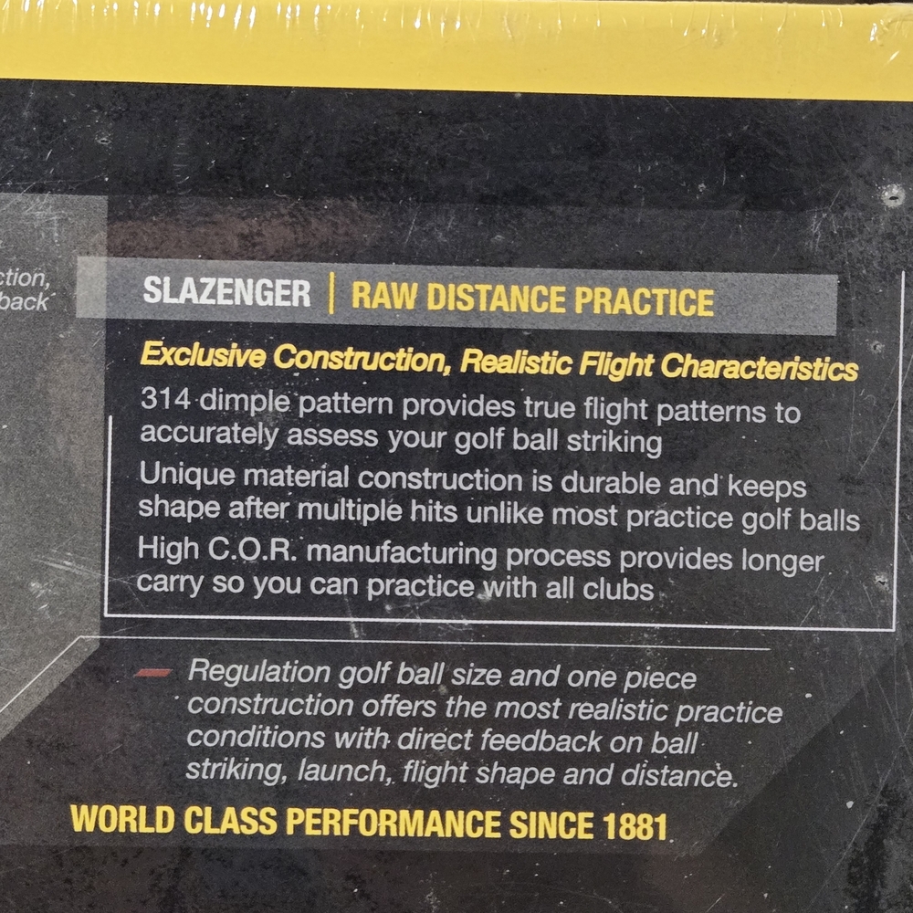 Slazenger Raw Distance Practice Golf Balls - Picture 6 of 6